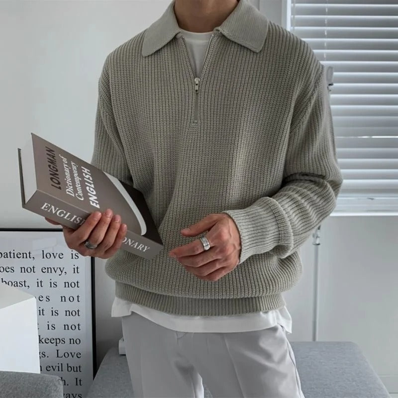Montford Knit Men’s Collared Sweater