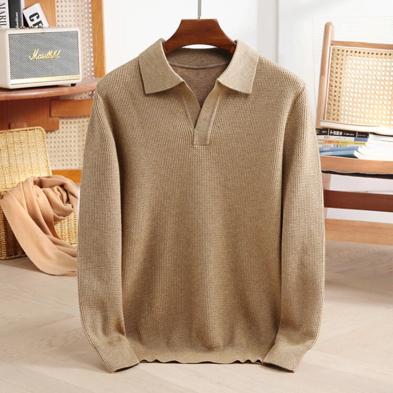Astor Men’s Cashmere Polo Sweater