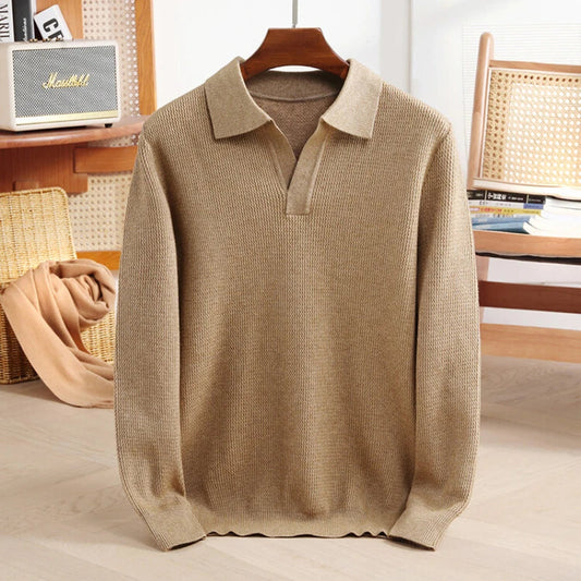 Astor Men’s Cashmere Polo Sweater