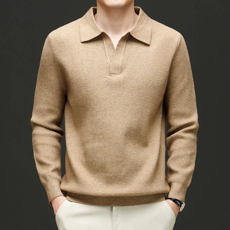 Astor Men’s Cashmere Polo Sweater