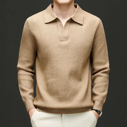 Astor Men’s Cashmere Polo Sweater